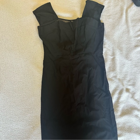 Stop Staring Beautiful Vintage Black Dress - Picture 7 of 8